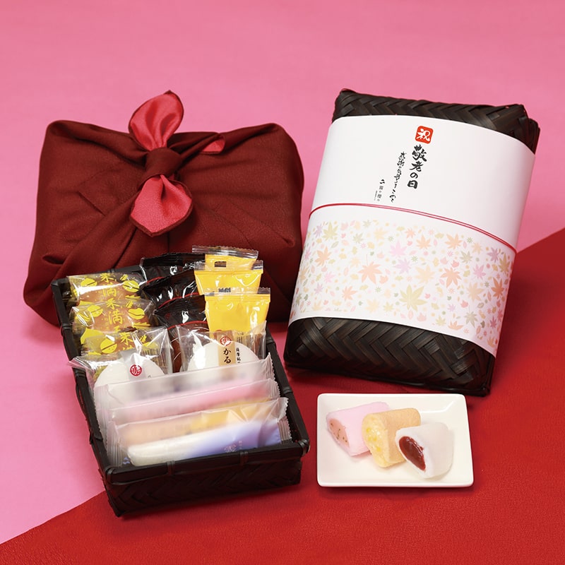 【敬老の日限定】特選和菓子かご盛り