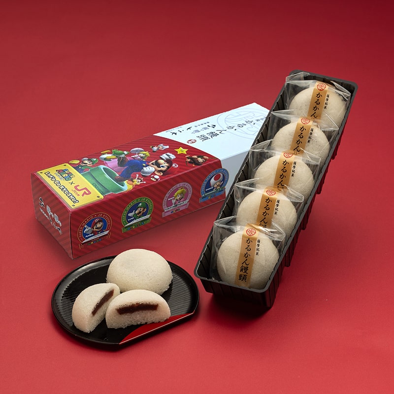 スーパーマリオ × JR九州コラボ企画 かるかん饅頭5個入り